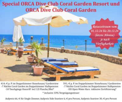 Special ORCA Dive Club Coral Garden Resort und ORCA Dive Club Coral Garden